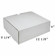 Staples White Corrugated Mailers, 12-1/8" x 9-1/4" x 4"