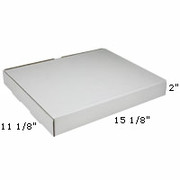 Staples White Corrugated Mailers, 15-1/8" x 11-1/8" x 2"