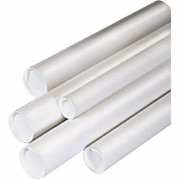 Staples White Mailing Tube, 3" x 24"