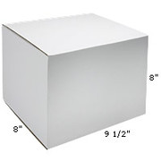 Staples White Outside-Tuck Mailers, 9-1/2" x 8" x 8"