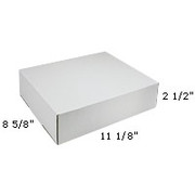 Staples White Side-Loading Locking-Tab Mailers, 11-1/8" x 8-5/8" x 2-1/2"