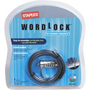Staples WordLock for Notebook Computers