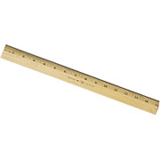 Staples15" Wood Ruler, Beveled Edge