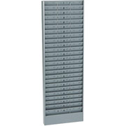 Steel Time Card Racks, 24-Pocket Rack, Gray