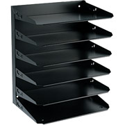 Steelmaster Letter-Size Metal Horizontal Organizer, 6 Tiers