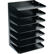 Steelmaster Letter-Size Metal Horizontal Organizer, 7 Tiers