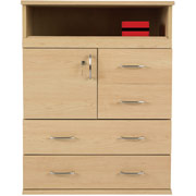 Storage Solutions Multi-Drawer Cabinet, 36"H x 28"W x 20"D, Maple