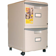 Storex 18" Rolling Double Drawer