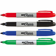 Super Sharpie Permanent Markers, Bold Point, Assorted, 4 Pack