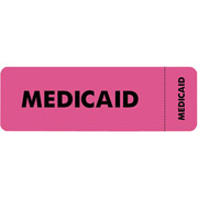 Tabbies Insurance Labels, Medicaid, Pink