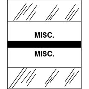 Tabbies Medical Chart Index Divider Sheet Tabs, Misc., Black