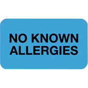 Tabbies No Known Allgergies Label, Blue