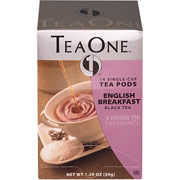 TeaOne Single Serving English Breakfast Tea Pods