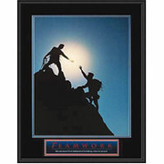 "Teamwork" Framed Motivational Print