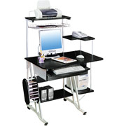 Techni Mobili 1300A Complete Compact Computer Desk, Espresso Finish