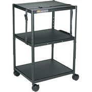 Ten-Height Adjustable Audio Visual Cart