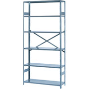 Tennsco 6-Shelf Commercial Shelving, 12"D