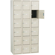 Tennsco Box Locker, 72"H x 36"W x 19"D, Sand