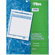 Tops Weekly Expense Envelope, 8-1/2" x 11"