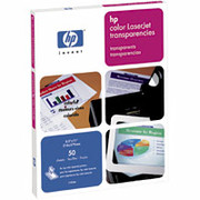 Transparency Film for Color Laser Printers by HP, C2934A, 50/Pack