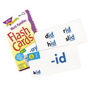 Trend Enterprises Skill Drill Flash Cards, Word Families