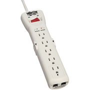 Tripp Lite 7 Outlet SUPER7TEL15 Modem/Fax Surge Protector