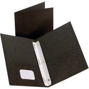 Twin-Pocket Fastener Portfolios, Black