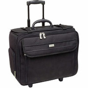 U.S. Luggage Ballistic Nylon Rolling Computer Catalog Case w/File Hanger