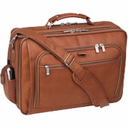 U.S. Luggage Full-Grain Leather Computer-Friendly Portfolio