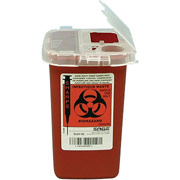 Unimed Sharps 1 Quart Phlebotomy Container with Clear Lid