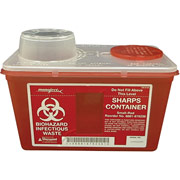 Unimed Sharps Chimney Top Container, 4 Quart
