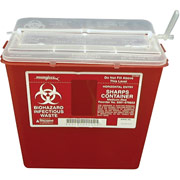 Unimed Sharps Horizontal Entry Medium Containers, 8 Quart