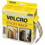 VELCRO Brand STICKY BACK Coins, 3/4", Beige, 200/Box