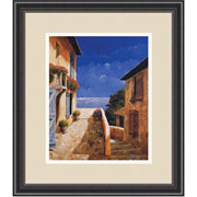 "Villa By The Sea" Framed Print