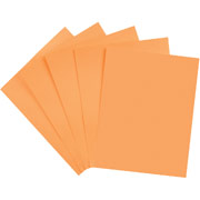 Wausau Astrobrights Colored Card Stock, 8 1/2" x 11", Cosmic Orange, 250/Pack