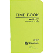 Wilson Jones Foreman's Time Book