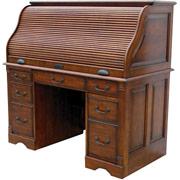 Winner's Only Roll Top Desk, Cherry Finish