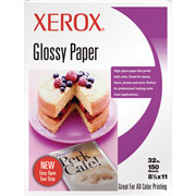 Xerox Glossy Paper, 8 1/2" x 11", 150/Pack