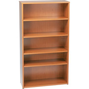 basyx BL Collection, 5-Shelf Bookcase, Bourbon Cherry