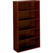 basyx BL Collection, 5-Shelf Bookcase, Mahogany