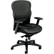 basyx  Leather Executive Chair with Mesh Back