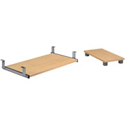 bestar Embassy Keyboard Shelf and CPU Platform, Natural Maple