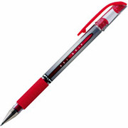 uni-ball Gel Grip Pens, Medium Point, Red, Dozen