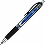 uni-ball Gel Impact Retractable Pens, Bold Point, Blue, Dozen