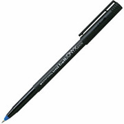 uni-ball Onyx Rollerball Pens, Micro Point, Blue, Dozen