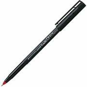 uni-ball Onyx Rollerball Pens, Micro Point, Red, Dozen