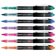 uni-ball Vision Elite Rollerball Pens, Superfine Point, Assorted, 8/Pack