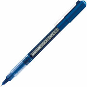 uni-ball Vision Exact Rollerball Pens, Fine Point, Blue, Dozen