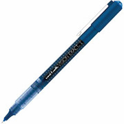 uni-ball Vision Exact Rollerball Pens, Micro Point, Blue, Dozen
