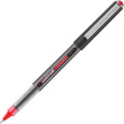 uni-ball Vision Rollerball Pens, Micro Point, Red, Dozen